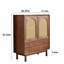 Armoire d'appoint en bois massif noyer noir-101838446