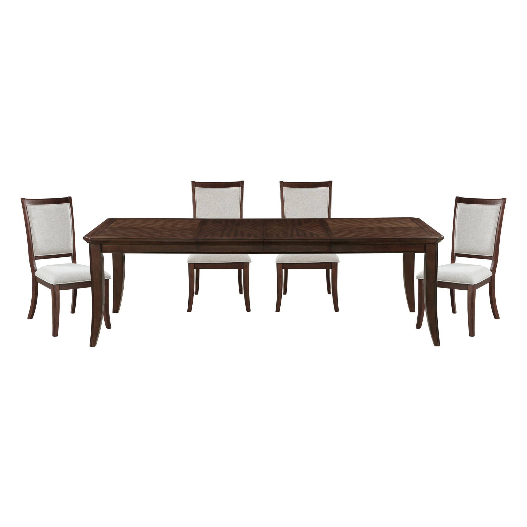 Red Barrel Studio Formal Traditional 5pc Dining Set Table and Chairs ...