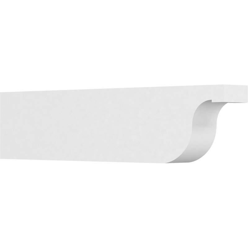 5"W x 10"H x 42"L Standard Del Monte Architectural Grade PVC Rafter Tail, 10"H x 5"W x 42"D