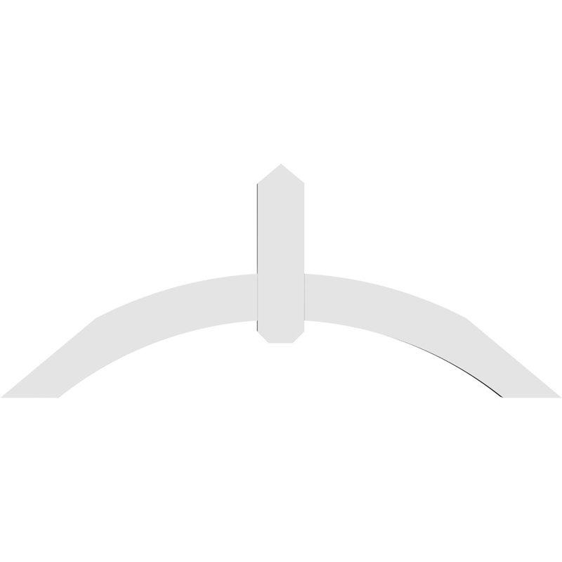 Support pour pignon en PVC Archdale, H 20 po x l 48 po (pas: 10/12), P 2 po x F 4 po