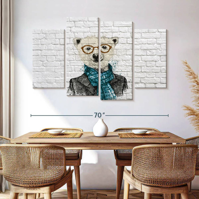 Brampt Dapper Polar Bear, 42'' H x 68'' W