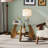 31.5" Glass Coffee Table for Living Room, 2-Tier Wood Accent Center Table with Open Storage-29619942