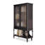 Vitrines en bois massif noir et verre-121577078-121577079