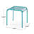 Corbeil Rectangular Metal Outdoor Side Table , 18'' in. W 16'' in. D-1175553924