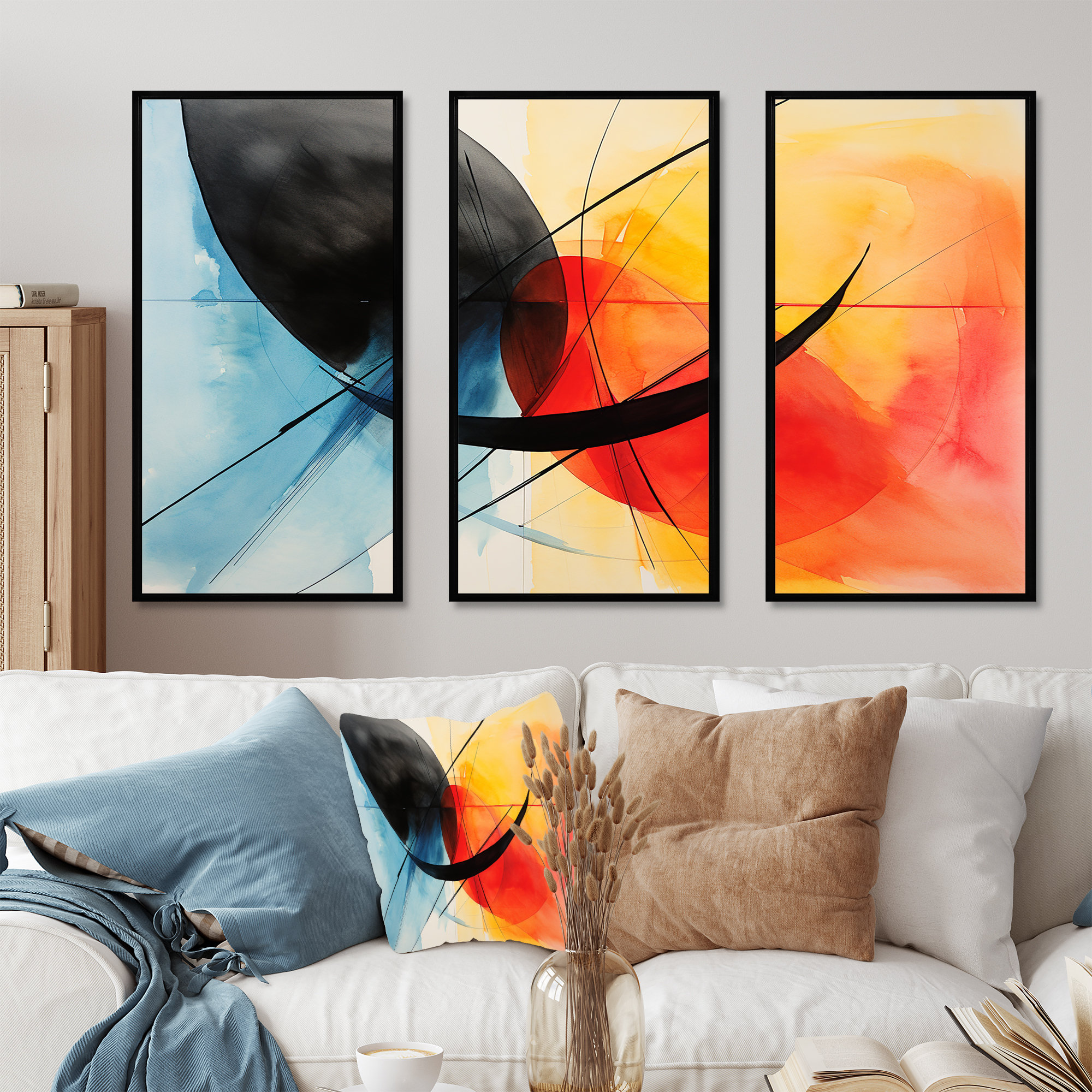 Ivy Bronx Geometric Soft Colours Patterns IV - Geometric Wall Art ...