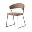 New York Upholstered Armless Chair with Sled Base-89830416-64136097
