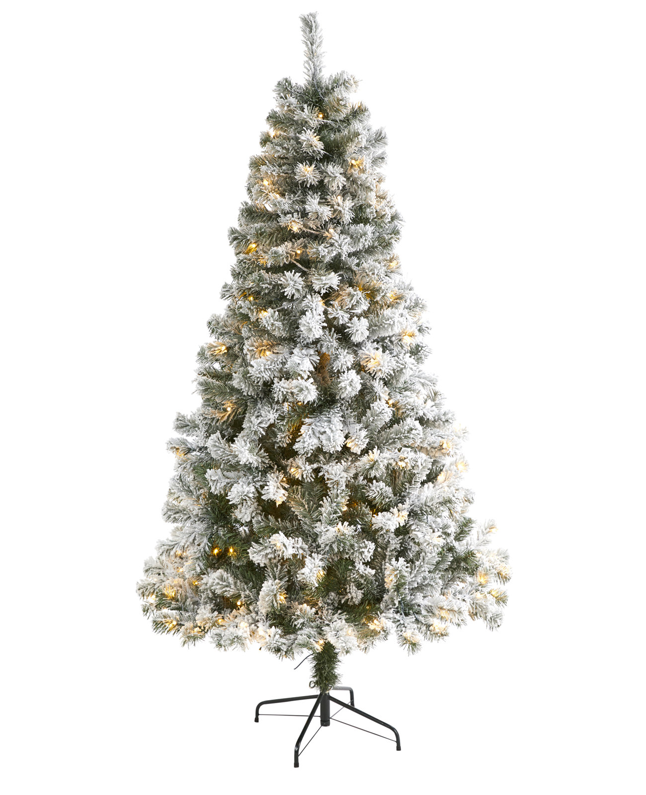 Lighted Artificial Christmas Tree, 6' H