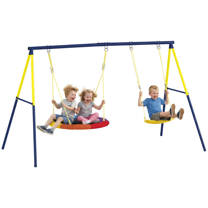 HOMCOM Swing Set with