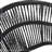 Outdoor Wicker Papasan Style Dining Chair with Teak Legs and Dark Faux Rattan, Set of 2, Weather-Resistant and Comfortable