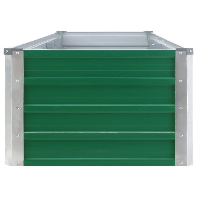 Edmund Metal Raised Garden Bed, Green, 45cm H x 40cm W x 320cm L