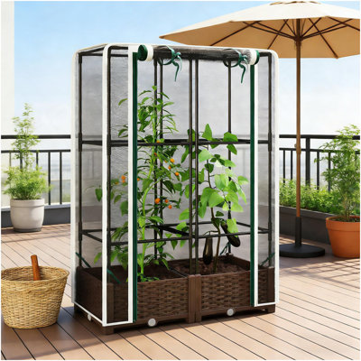 Cage à plante, lit de jardin surélevé