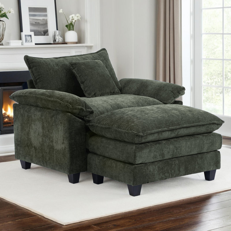 Fauteuil Chenille, Vert