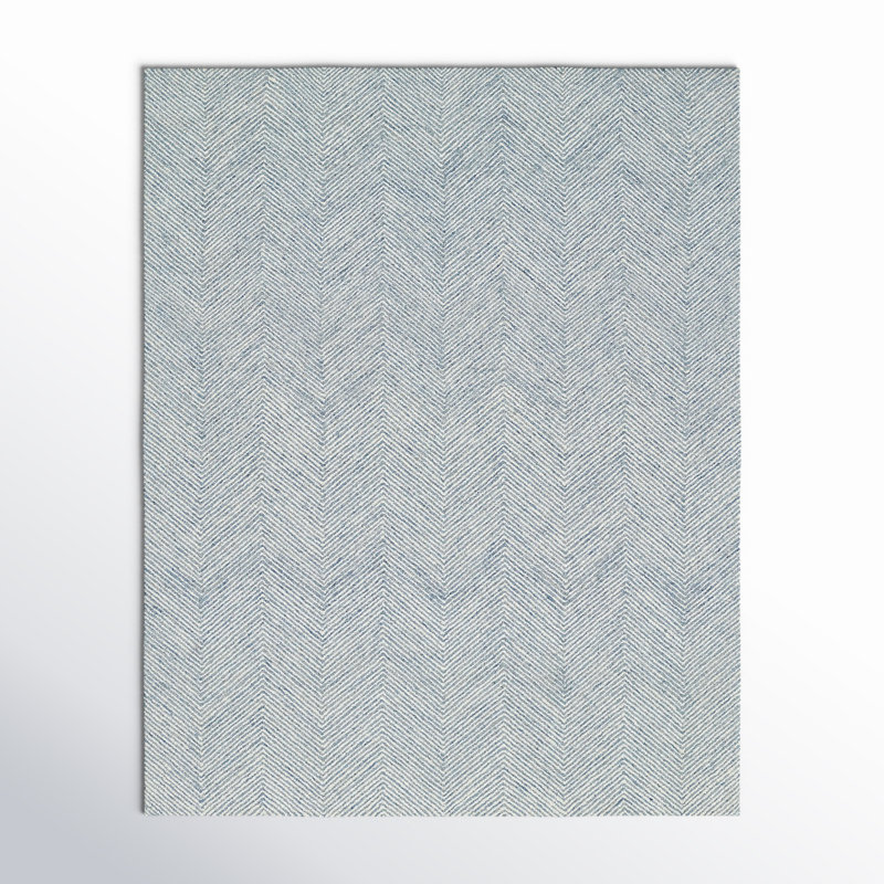Wheaton Hand Tufted Wool Chevron Indoor Rug, Rectangle 2' x 3'