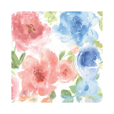 Springtime Pink And Blue II by Kelsey Morris - Wrapped Canvas Painting
