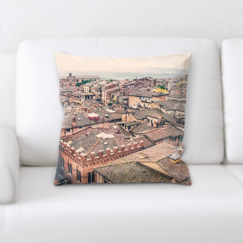 Stone Microsuede Reversible Throw Pillow