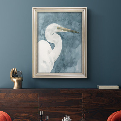 Watercolor Heron Portrait II - Watercolor Heron Portrait II - reproduction d'art sur toile
