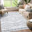 Washable Low Pile Striped Rug Modern Abstract Area Rugs for Living Room Non Slip Bedroom Rug Indoor Stain Resistant Carpet for Kitchen Soft Floor Mat Contemporary Foldable Rug Home Office Dorm-197548135