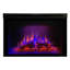 Ebern Designs 30 " W Black Recessed Wall Mounted Electric Fireplace