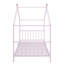Lit plateforme simple en métal en forme de maison-114346459