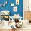 Kids Square Outdoor Table and Chair Set