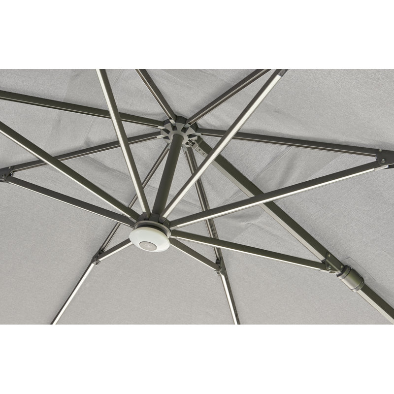 Pranet - Royce 3m Square Cantilever, Soft Grey