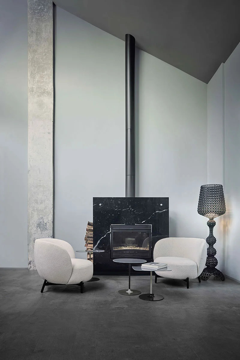 Thierry Glass End Table, 15.75 " H x 19.66 " W x 19.66 " D, Gray