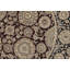 Tapis rond beige, noir et brun noué à la main de haute qualité