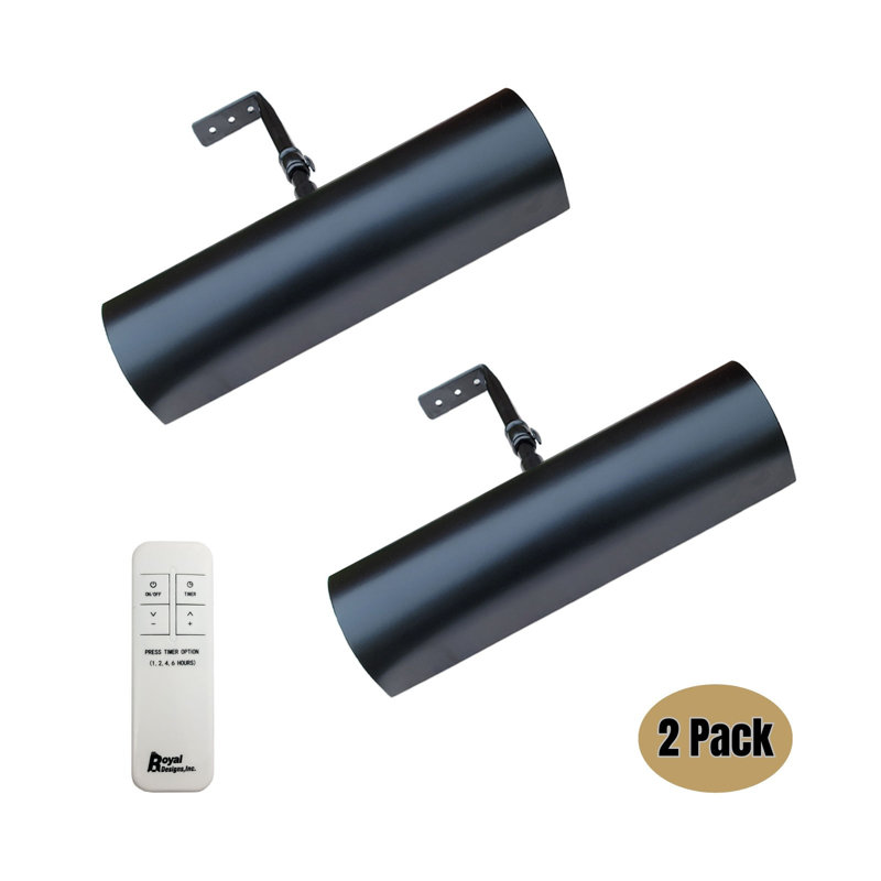 Lampe pour tableau 8,75 po à DEL à intensité variable avec télécommande, Noir