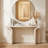 Arvyn Travertine Veneer Console Table