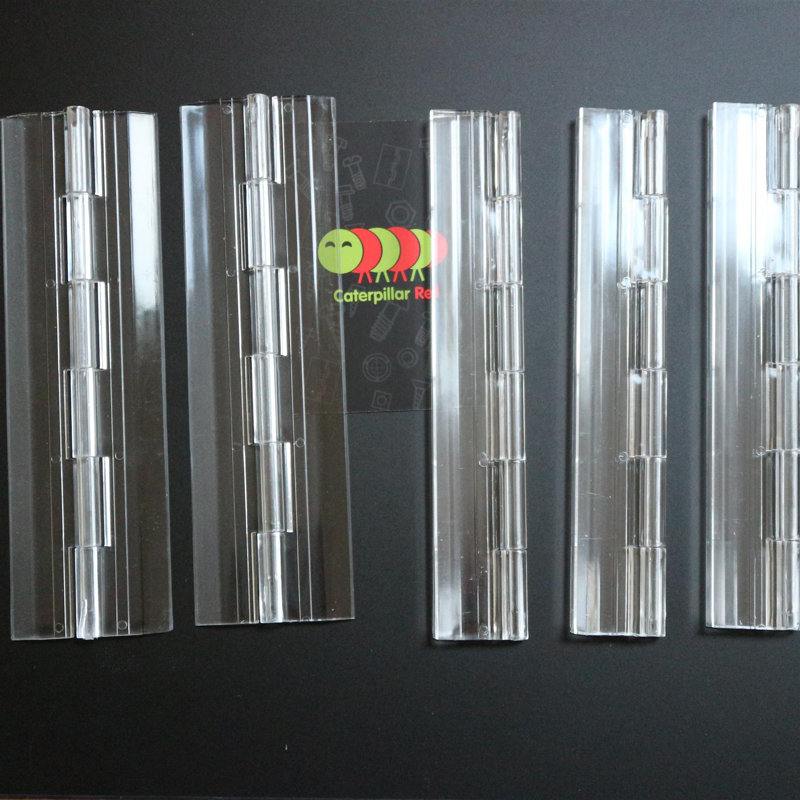 Acrylic Hinge 150mm Clear, Continous Acrylic Piano Hinges