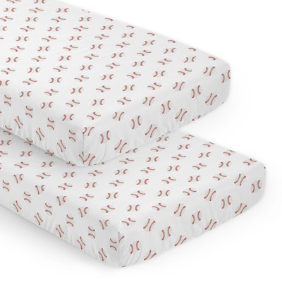 Drap-housse pour lit de bébé Baseball Patch par Sweet Jojo Designs