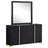 Jelissa 6-drawer Dresser with Mirror Black-1271164853
