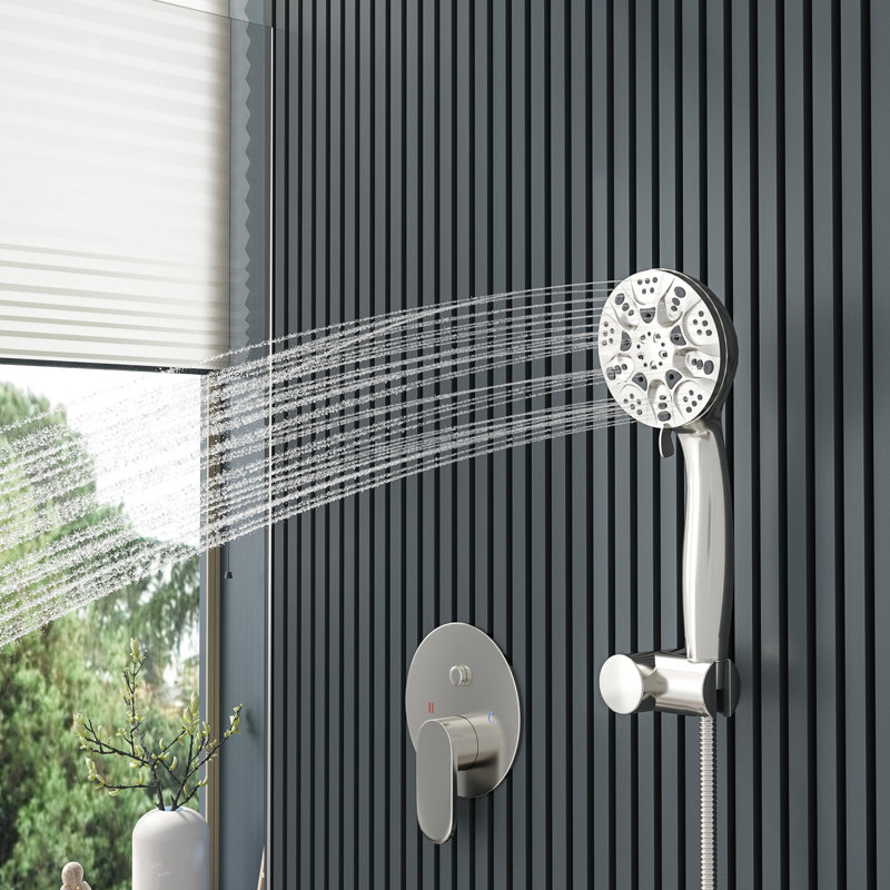 Système de douche complet, Nickel brossé