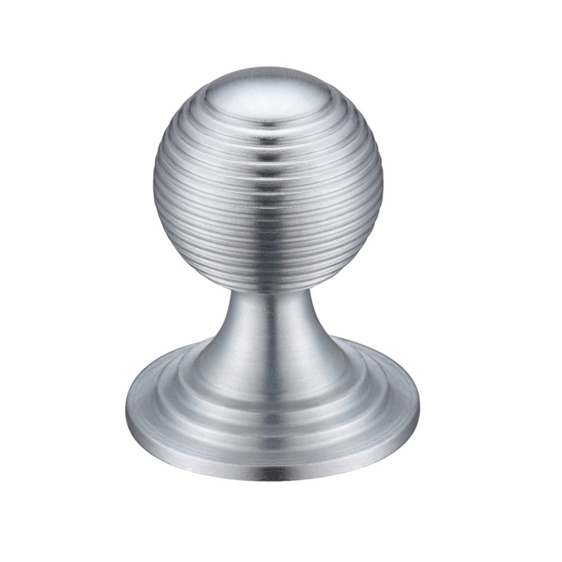 38mm Diameter Round Knob, Satin Chrome
