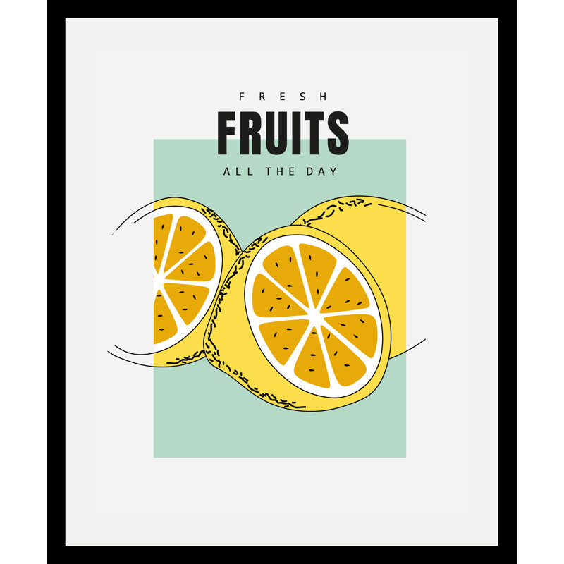 Fresh Fruits - Single Picture Frame Print, 70cm H x 50cm W