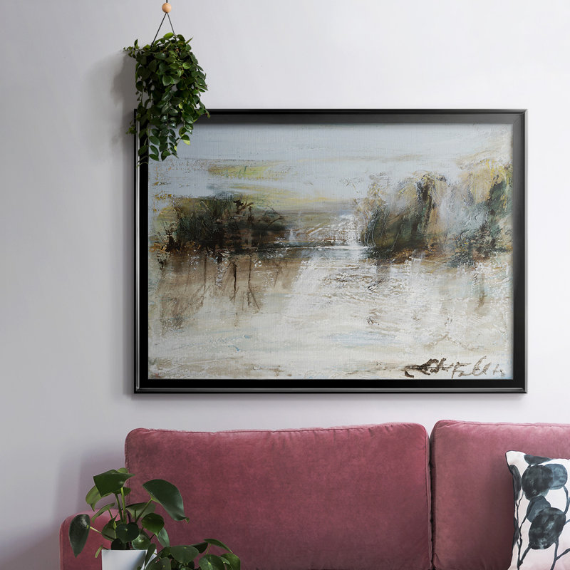 Wintery Horizon I, reproduction d'art sur toile, H 26 po x l 38 po x P 1,5 po, Toile encadrée noire à coins fermés