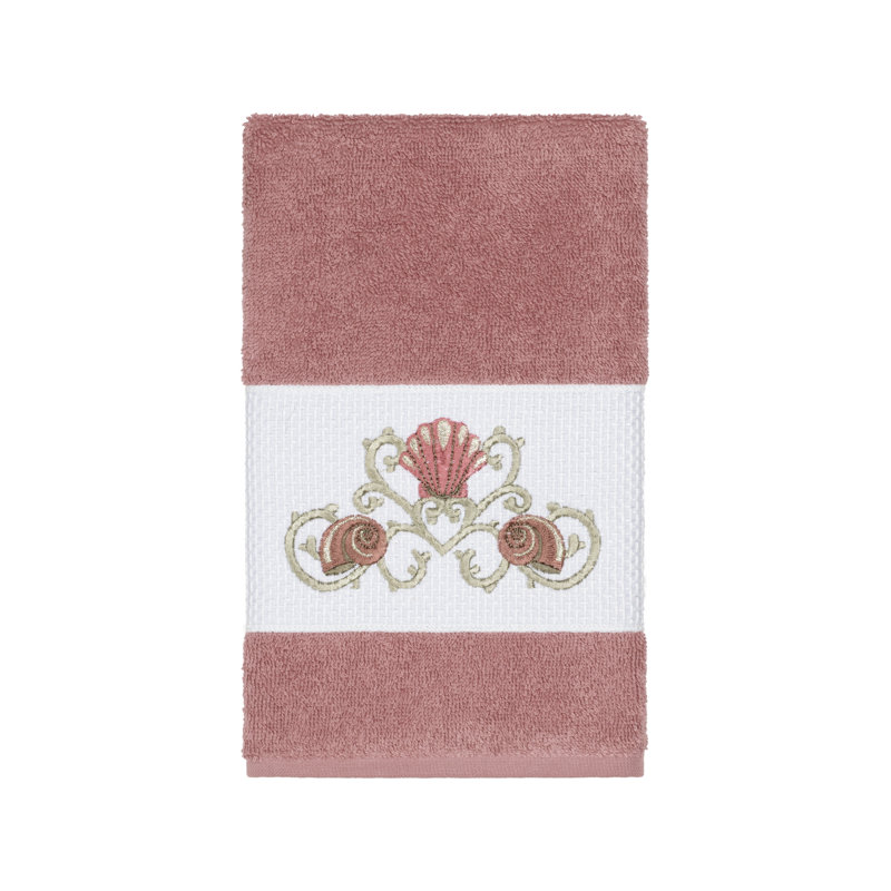 Bella Turkish Cotton Midweight Hand Towel, Tea Rose