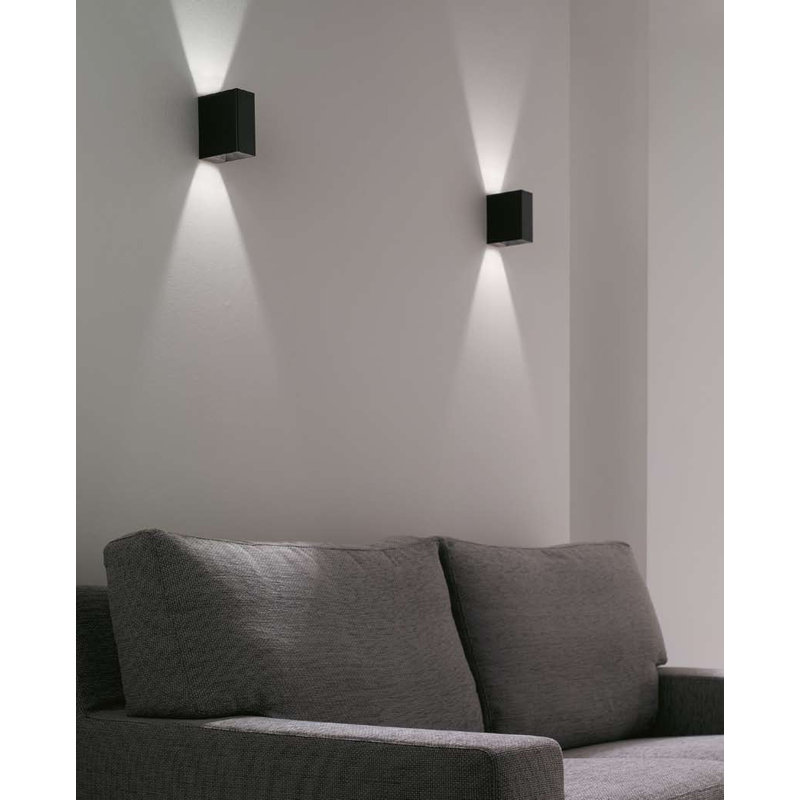 Applique murale encastrée 1 lumière Sunrise, Noir