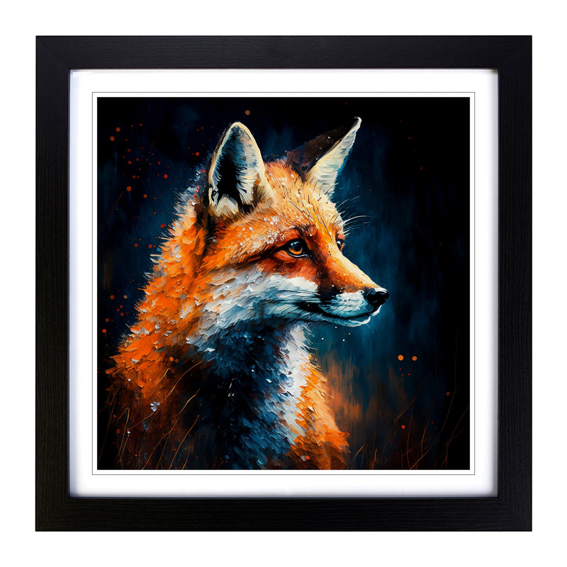 Single Picture Frame Print on Wood, Black