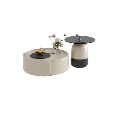 Modern Wood Coffee Table Set