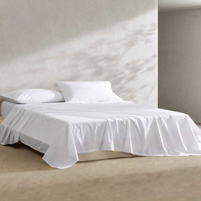 Washed Percale Cotton Sheet Set