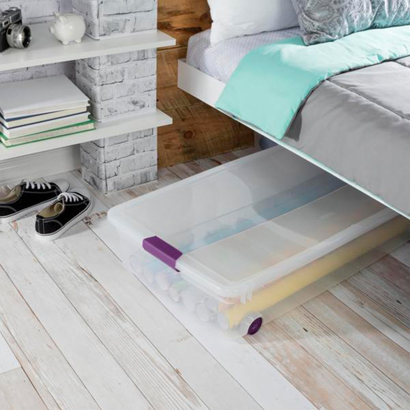 Sterilite Clear View Storage Container Tote w/ Latching Lid