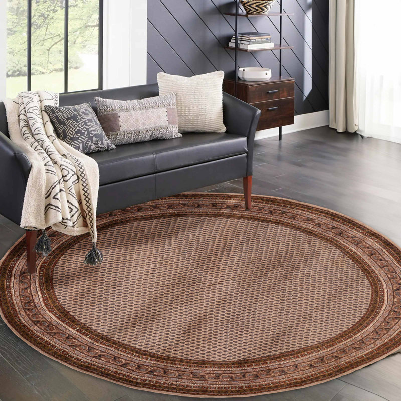 Tapis beige Royal Mahal 9 pi 4 po x 9 pi 5 po