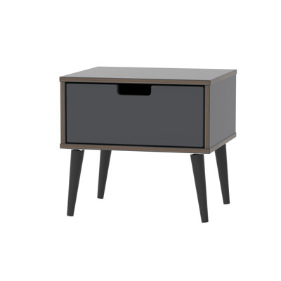 Fully Assembled Fairbury 1 Drawer Bedside Table