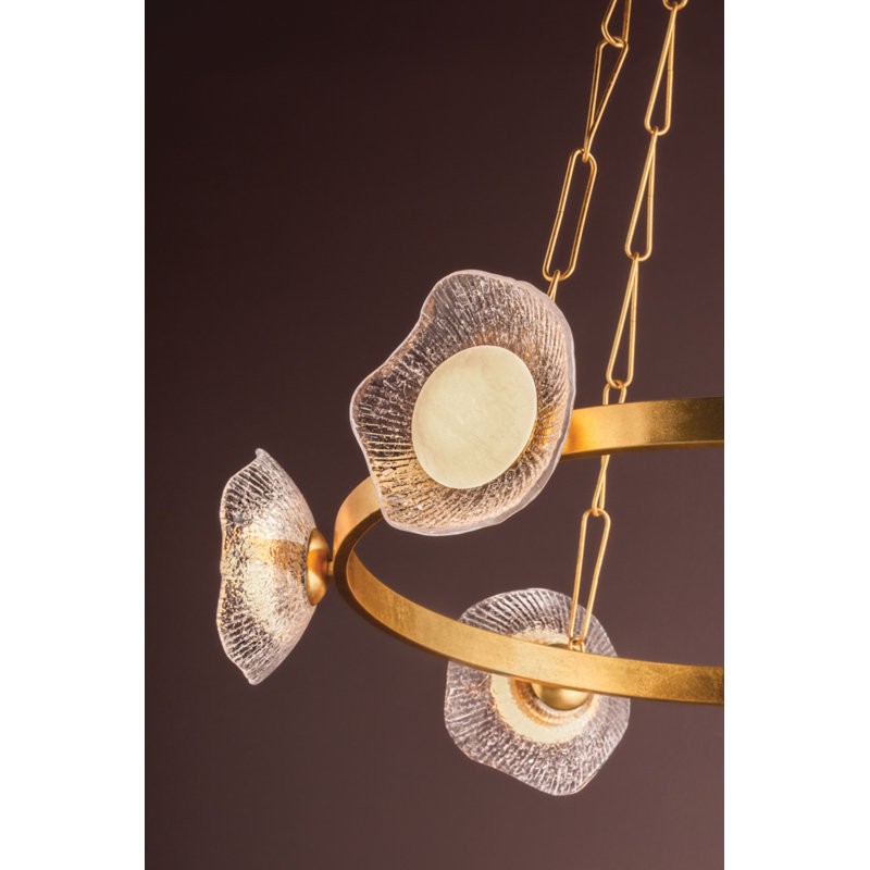 Almandine Chandelier, 10" H x 41.25" W x 41.25" D, 6