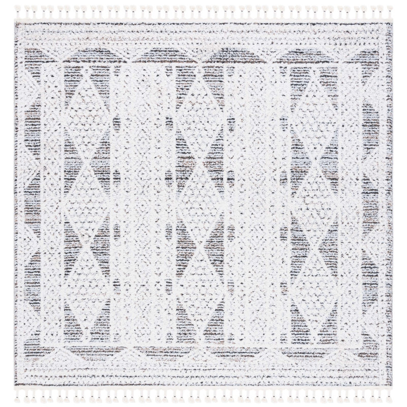 Tapis géométrique Chapel Performance, Carré 6 pi 7 po
