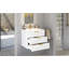 Armoire murale suspendue 24 po avec tiroir double, petit lavabo de salle de bain rectangulaire flottant avec trou de robinet simple et trop-plein, armoire de salle de bain moderne avec lavabo en céramique-516575935