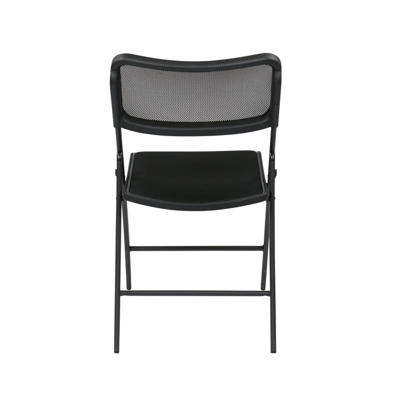 Chaise pliante rembourrée Marzullo, Noir