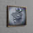White Floater Framed