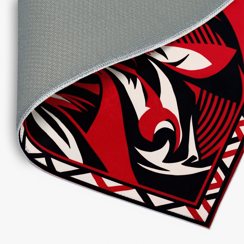 Tapis intérieur et extérieur Abstract Prime Inferno, Rectangle 9 pi x 12 pi